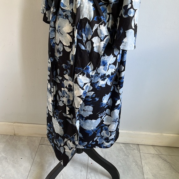 Floral Print Women's Robe - Picture 4 of 8